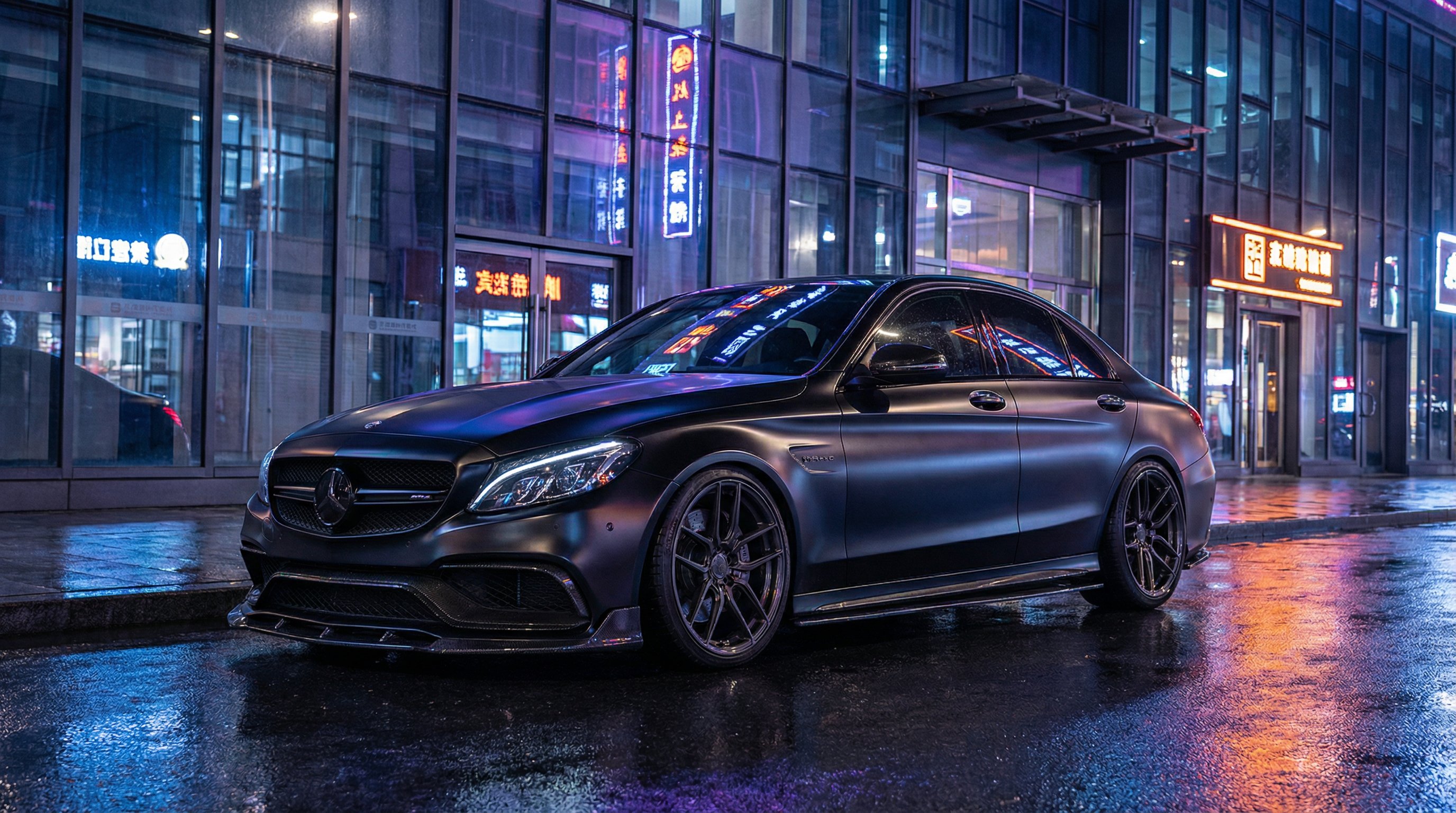 海角网奔驰C63改装视频